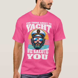 T-shirt Capitaine Yacht Rock Soirée 80s pour ceux qui sont