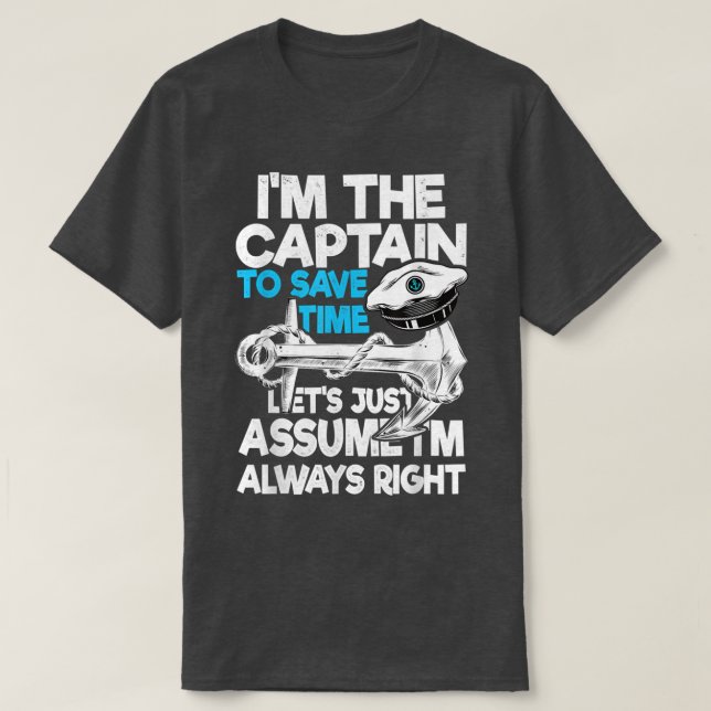 T-shirt CapitaineTo Économiser Du Temps Supposons Que Je S (Design devant)