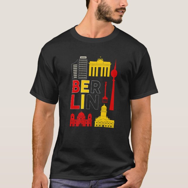 T-shirt Capitale allemande de Berlin (Devant)