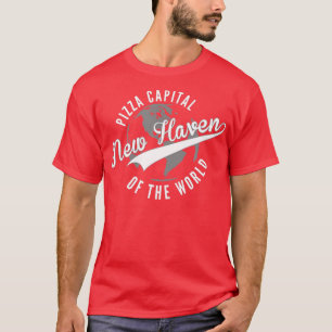 T-shirt Capitale de la pizza New Haven du Connecticut mond