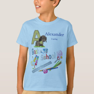 T-shirt Capitales Alphabet Retour à l'école