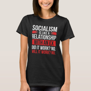 T-shirt Capitalisme Anti-socialisme Louvain du marché lib