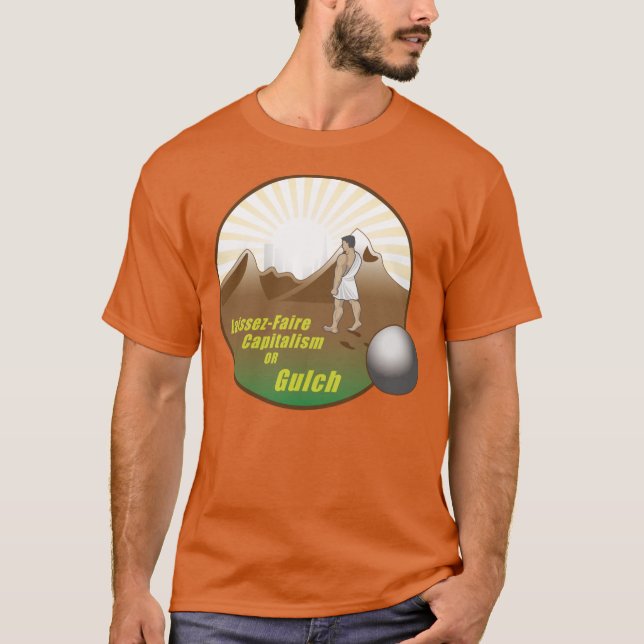 T-shirt Capitalisme OU Gulch de laissez-faire (Devant)