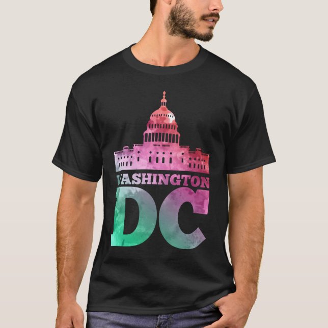 T-shirt Capitol américain Washington Dc Capitol Hill (Devant)