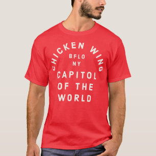 T-shirt Capitole de l'aile de poulet du monde Buffalo NY V