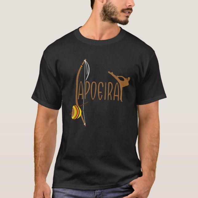 T-shirt Capoeira Athletic Berimbau Instrument Power 2   (Devant)