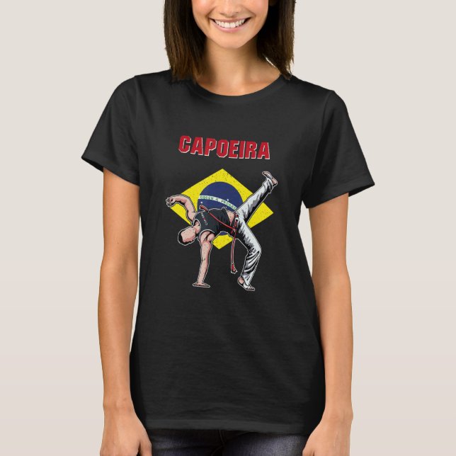 T-shirt Capoeira Brazil dancer martial training athlete (Devant)