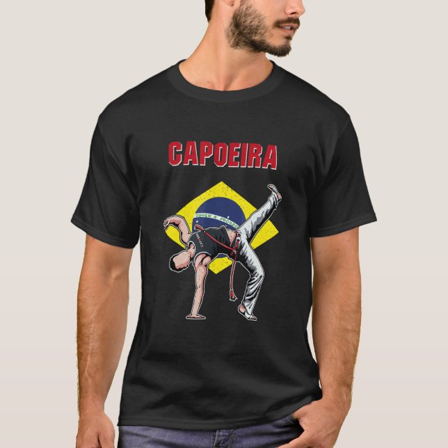 T-shirt Capoeira Brazil dancer martial training athlete (Devant)