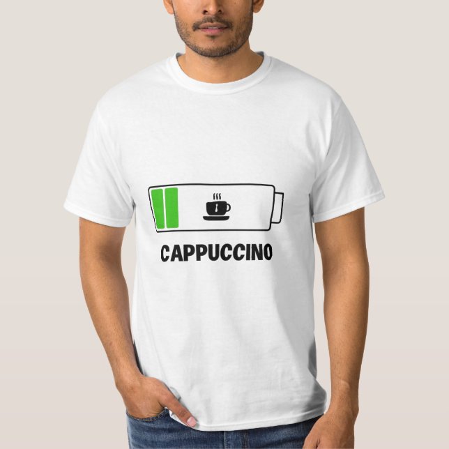 T-shirt 'CAPPUCCINO -simple unique typography (Devant)