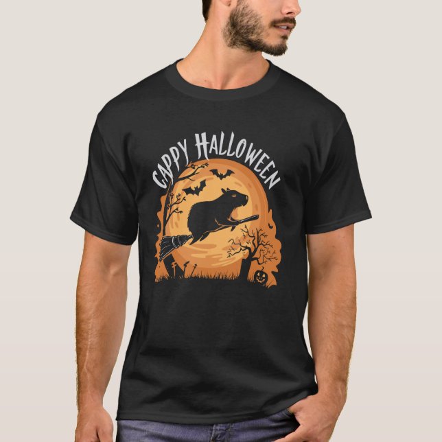 T-shirt Cappy Halloween Capy Halloween (Devant)