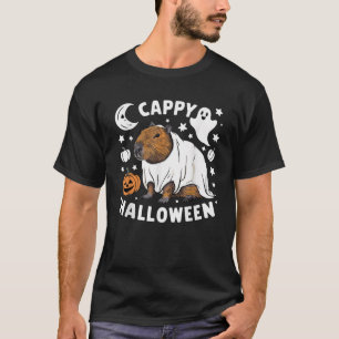 T-shirt Cappy Halloween Cute Capybara Costume fantôme