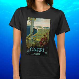 T-shirt Capri, Italie, Poster Vintage voyage Art Italia