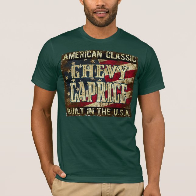 T-shirt Caprice de Chevy - voiture classique construite (Devant)