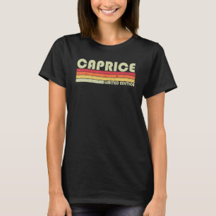 T-shirt CAPRICE Nom Retro Vintage personnalisé 80s 90s Bi