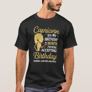 T-shirt Capricorne Chemises d'anniversaire pour femmes Rei