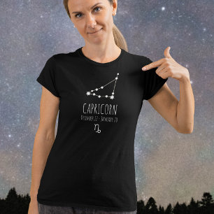 T-shirt Capricorne Constellation Zodiaque personnalisée