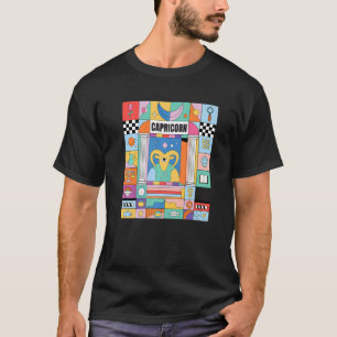 T-shirt Capricorne Horoscope Symboles Mystiques Zodiaques
