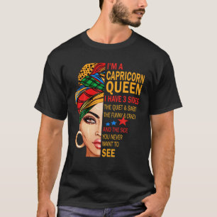 T-shirt Capricorne Zodiac Anniversaire Capricorne Reine J'