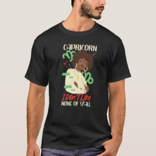 T-shirt Capricorne Zodiac Capricorne Je n'aime pas Aucun d