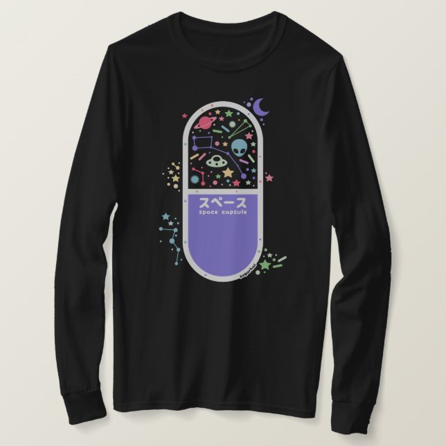T-shirt Capsule spatiale Pastel Goth (Design devant)