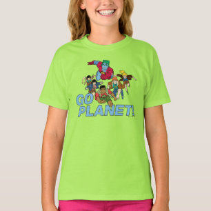 T-shirt Captain Planet and the Planeteers - Go Planet!
