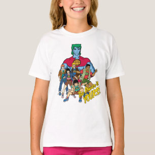 T-shirt Captain Planet Group Graphic - La Puissance Est À 