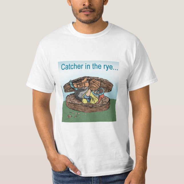 T-shirt Capteur De Baseball Dans Le Ciel (Devant)