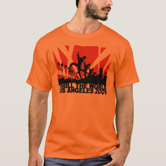 T-shirt Captivez l'orange 2009 de ~ de Los Angeles du