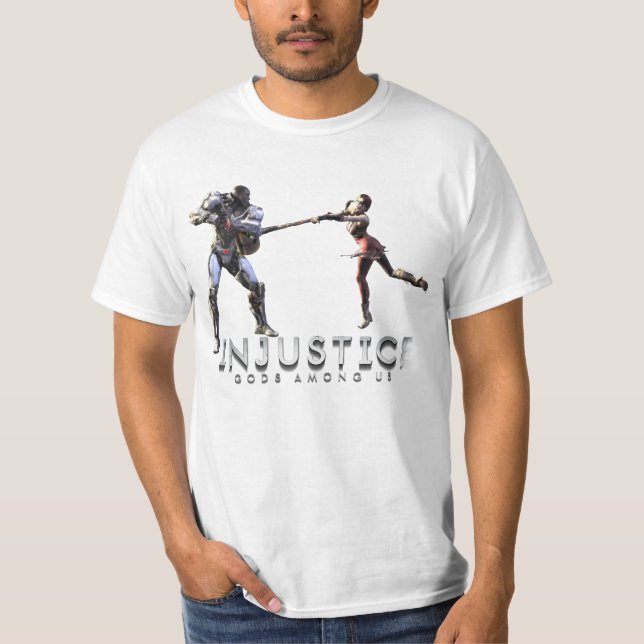 T-shirt Capture d'écran : Cyborg vs Harley (Devant)
