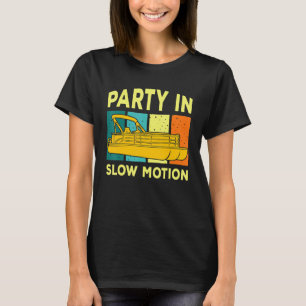 T-shirt Capture du capitaine de bateau de la fête en mouve