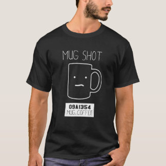 T-shirt Capture d'une motte de boisson au café