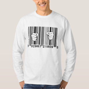 T-shirt Capturé par la prison de code barres du