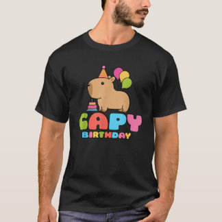T-shirt Capy Birthday Capybara Lover Funny Rodent Animal B
