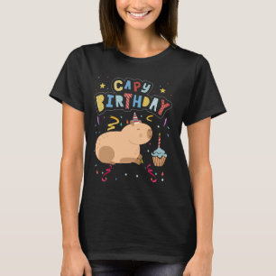 T-shirt Capy Birthday Shirt Funny Capybara Animaux Garçons