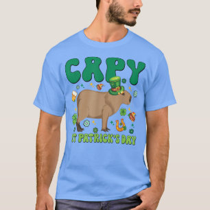 T-shirt Capy St Patrick's Day Funny Capybara Shamrock Luck