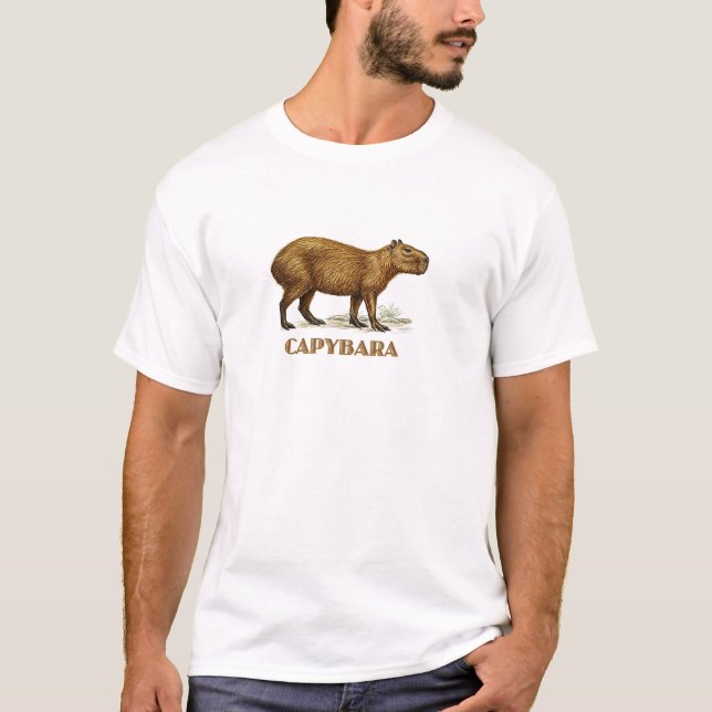 T-shirt capybara (Devant)