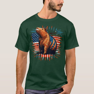 T-shirt Capybara 4 juillet
