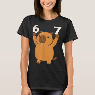 T-shirt Capybara 67 Mème Six Sept Drôle 