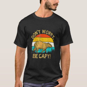 T-shirt Capybara Animal de Compagnie Vintage Rétro Incroya