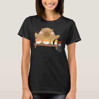 T-shirt Capybara avec Sushi