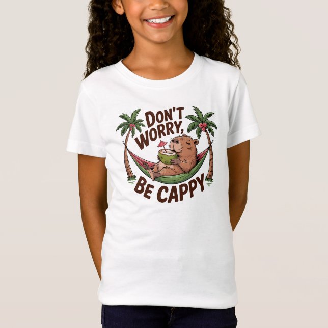 T-Shirt Capybara Be Happy (Devant)