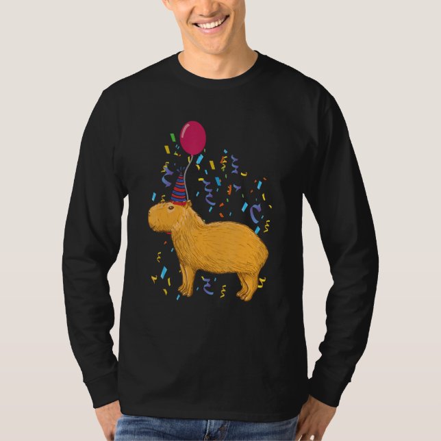 T-shirt Capybara Birthday (Devant)