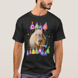 T-shirt Capybara Capy Anniversaire Joyeux anniversaire Cap