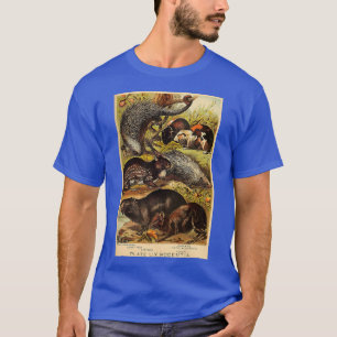 T-shirt Capybara - Cochon de Guinée - Porcupine Animal Vin