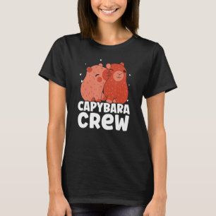 T-shirt Capybara Crew Animal Rodent Capybaras