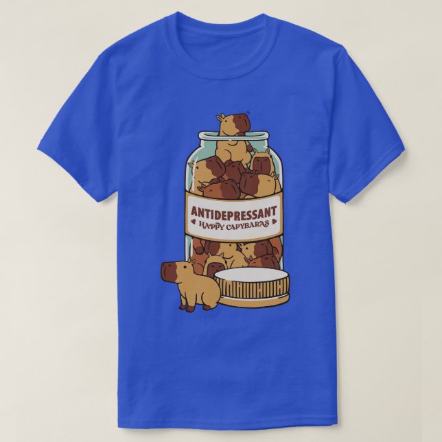 T-shirt Capybara de l'antidépresseur par Tobe Fonseca (Design devant)