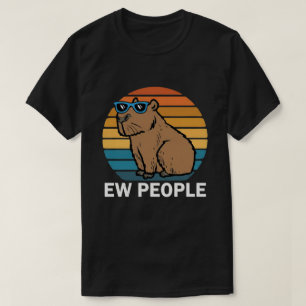 T-shirt Capybara Drôle Ew Personnes Humour Anti-Social