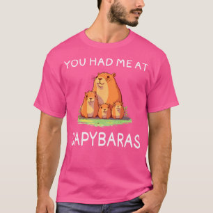 T-shirt Capybara Drôle Tu M'As Eu Chez Capybaras I Love Ca