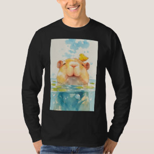 T-shirt Capybara et ami oiseau