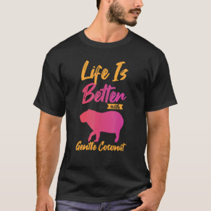 T-shirt Capybara Giant Rodent For gentle coconut 1